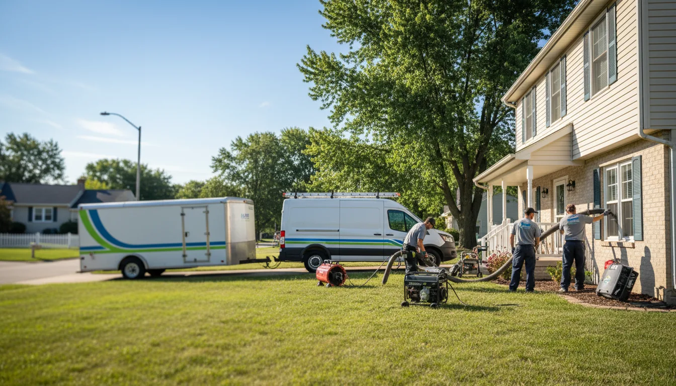 Flooded Basement Restoration And Cleanup With Repair in Burr Oak, KS near me